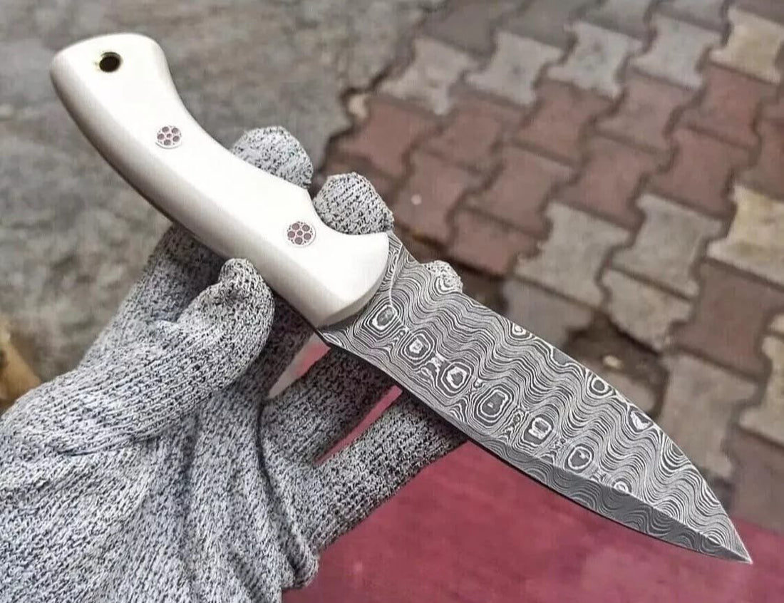 Western Cowboy knife with pancake leather sheath image 0