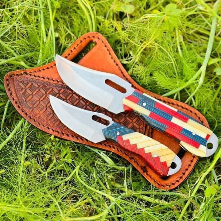 D2 steel cowboy knife set Christmas offer buy 1 and get 1 free image 0