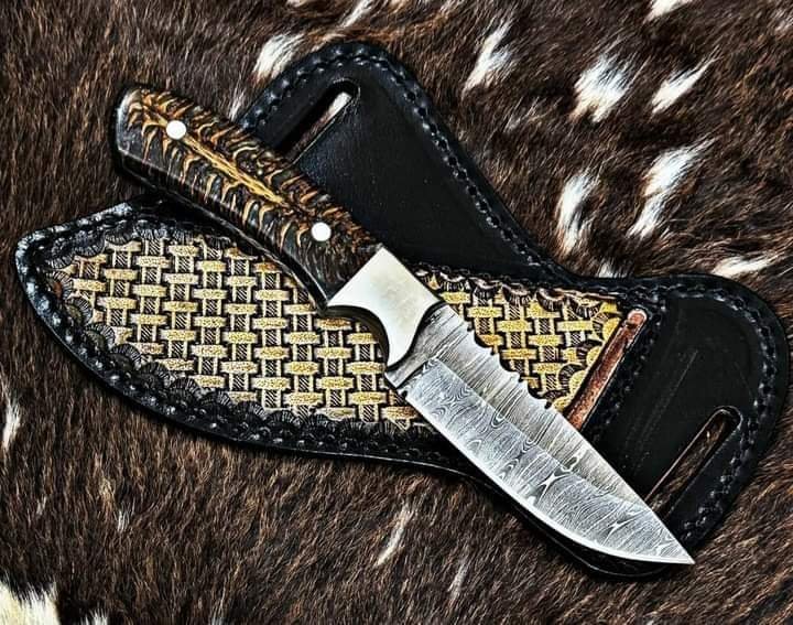 Custom Cowboy knife - Pine cone handle image 0