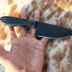 Rasp black cowboy knife